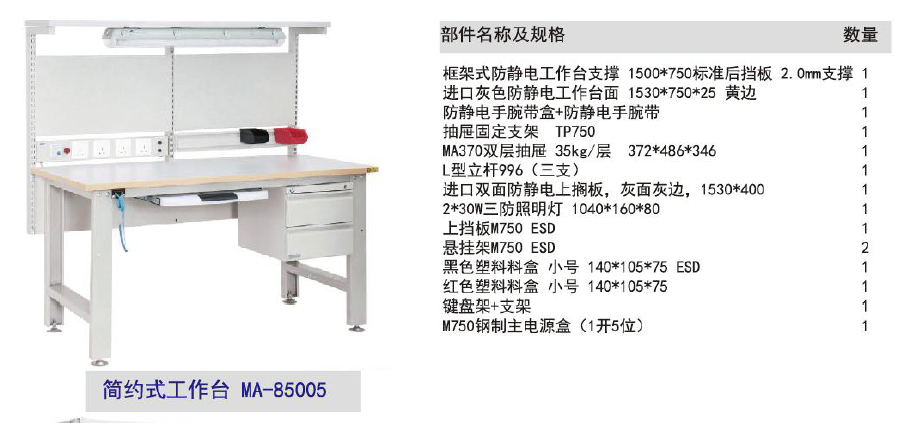 簡約式工作臺（承重型）